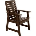 Highwood Usa Highwood® Synthetic Wood Weatherly Dining Chair With Arms, Weathered Acorn AD-CHDW2-ACE